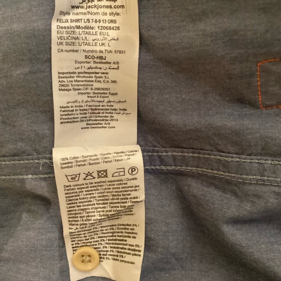 Jack and Jones button down long sleeved shirt - Picture 4 of 11